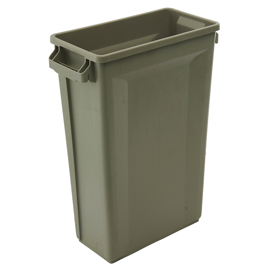 Trust Svelte® Bin Rectangular With Venting Channels Beige HDPE 87ltr 50.7x27.2x75.6cm PK 1