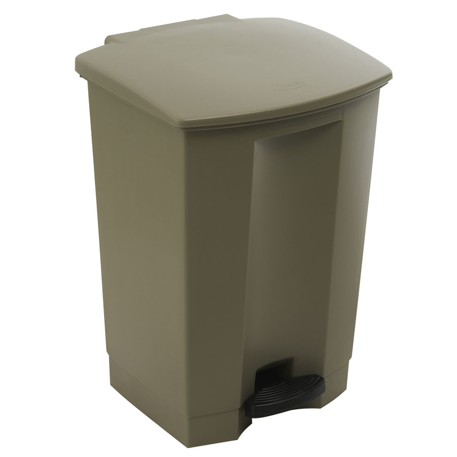 Trust Step-On Bin Beige HDPE 45ltr 41.3x40.0x60.0cm PK 1