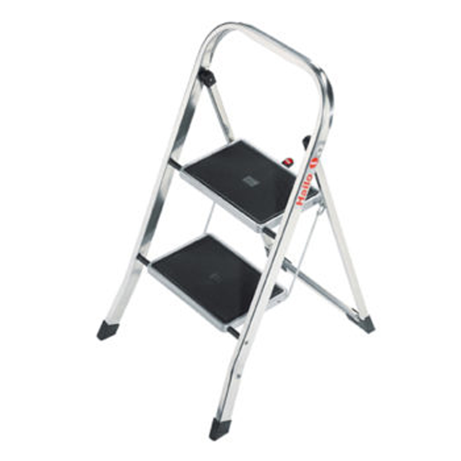 Hailo Household 2-Step Ladder Aluminium 150kg PK 1