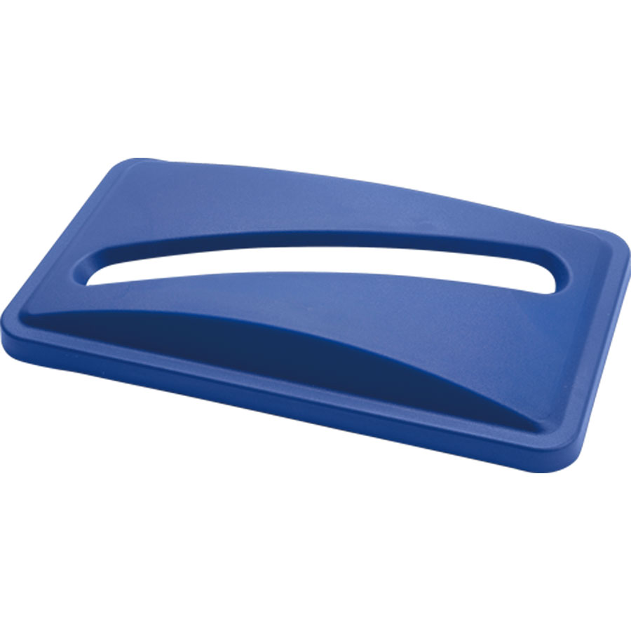 Trust Svelte® Tops Paper Recycling Lid Blue Polypropylene 52.3x28.8x6.7cm PK 1