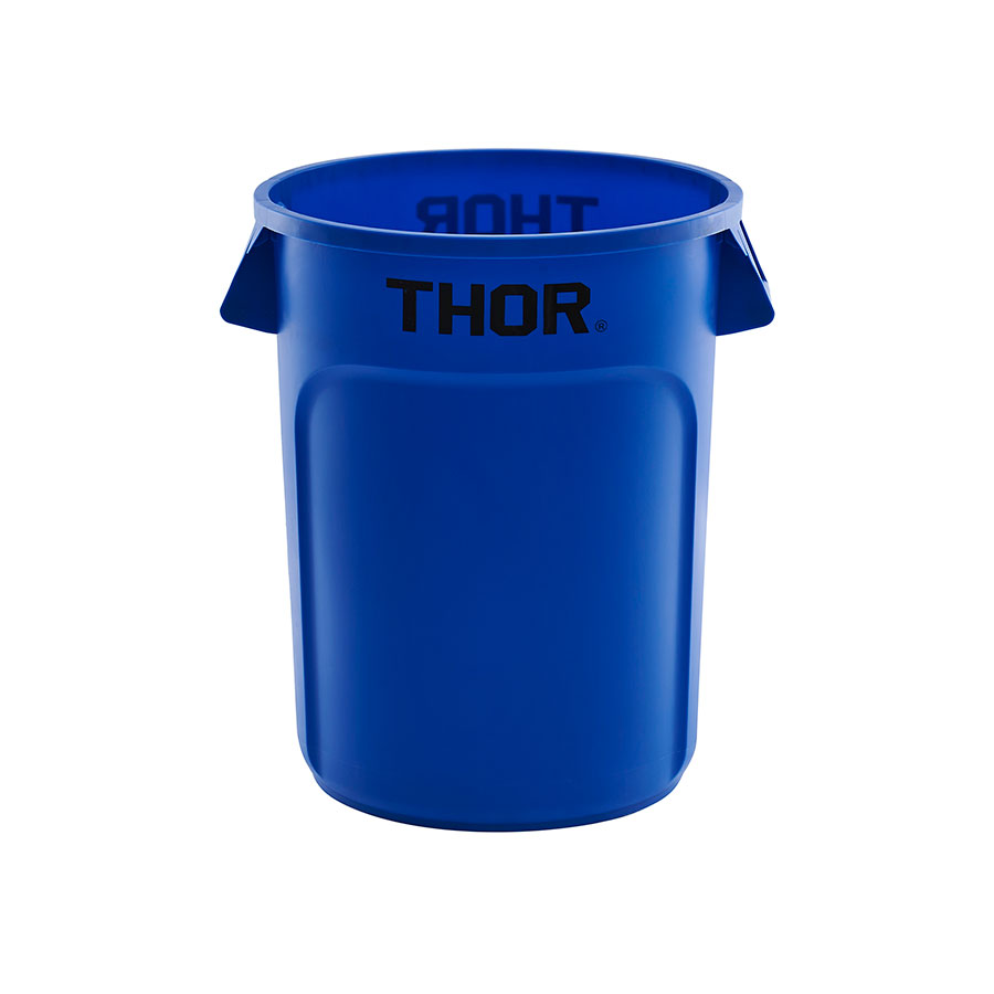 Trust Thor Round All Purpose Bin Blue LLDPE 38ltr 46.8x40x44cm PK 1