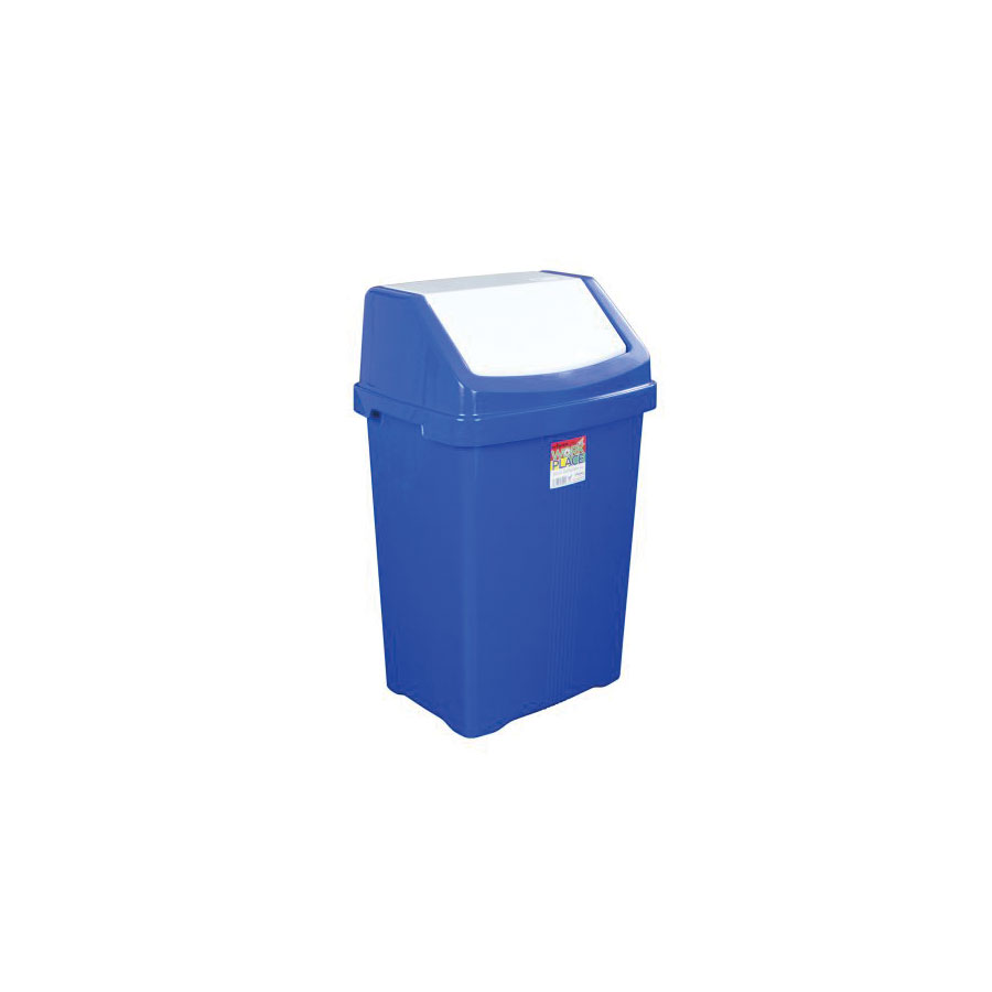 Andarta 50L Blue Swing Top Bin & Lid H710xW330xD330mm PK 1