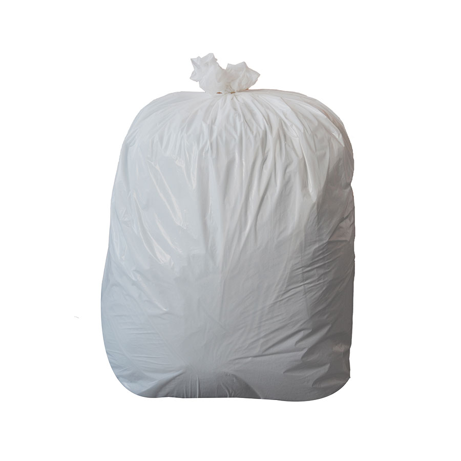 BPI Refuse Sack 10KG White 457x737x965mm PK 1