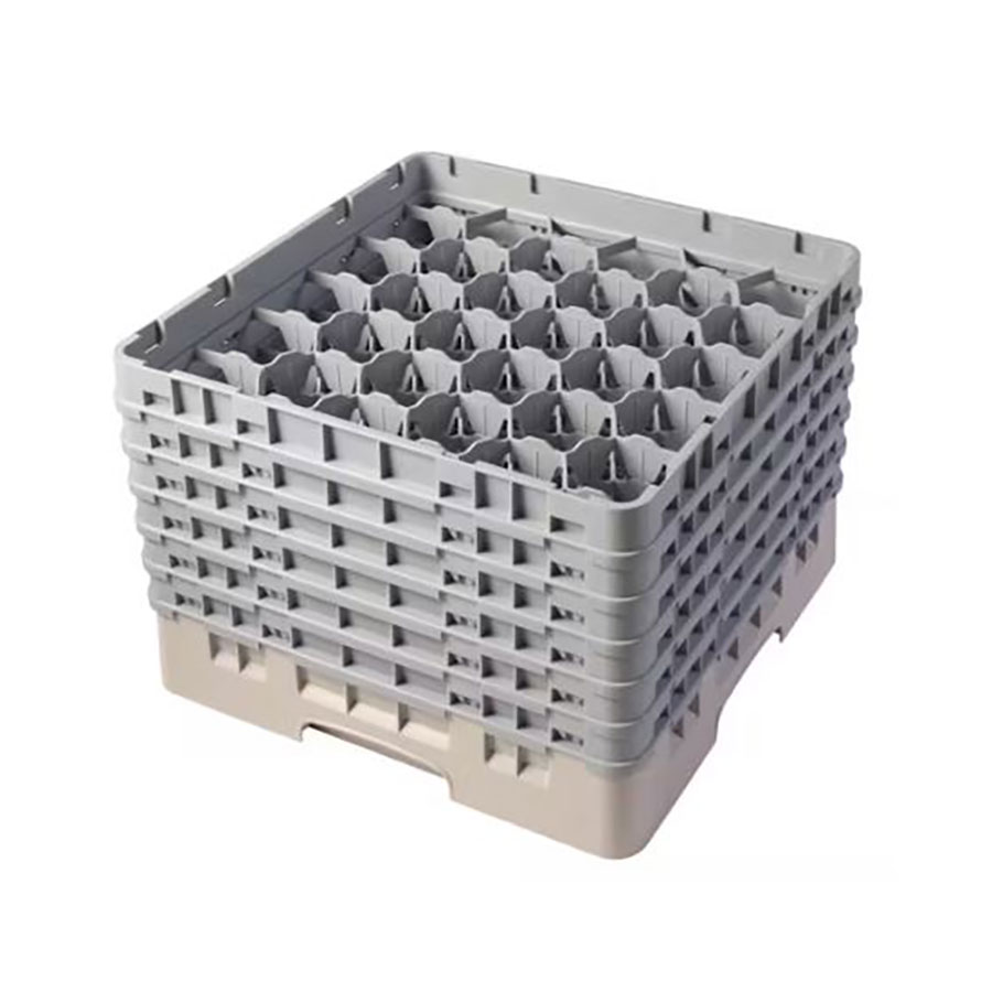 Cambro 30 Compartment Camrack Glass Rack Brown PK 1