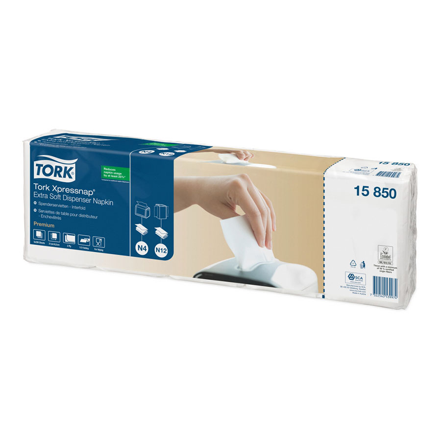 Tork Xpressnap® Extra Soft White Dispenser Napkin 2ply PK 1