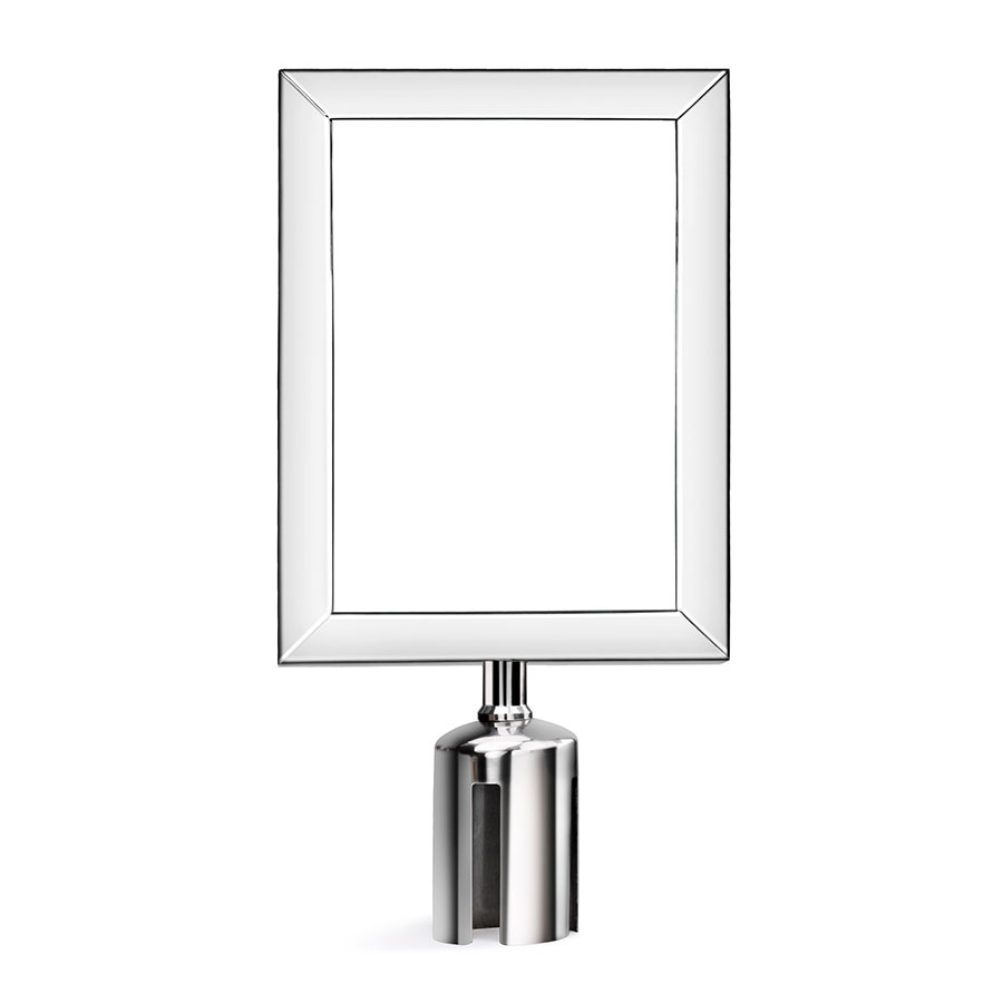 Prepara Removable Stainless Steel Stanchion Top Sign Frame for FB110 PK 1