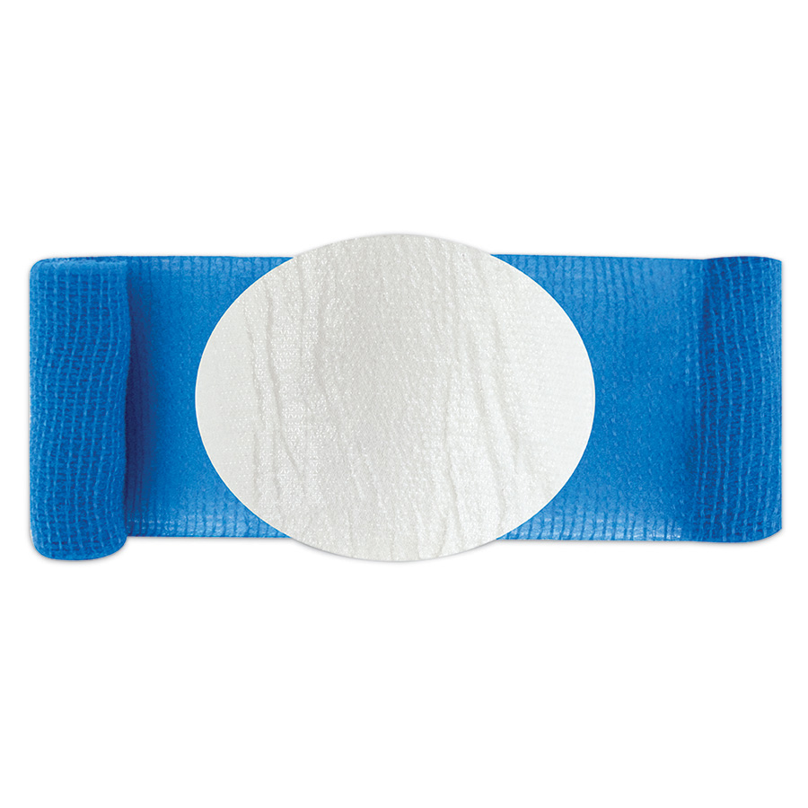 Eye Pad Dressing Blue With Bandage Sterile PK 1