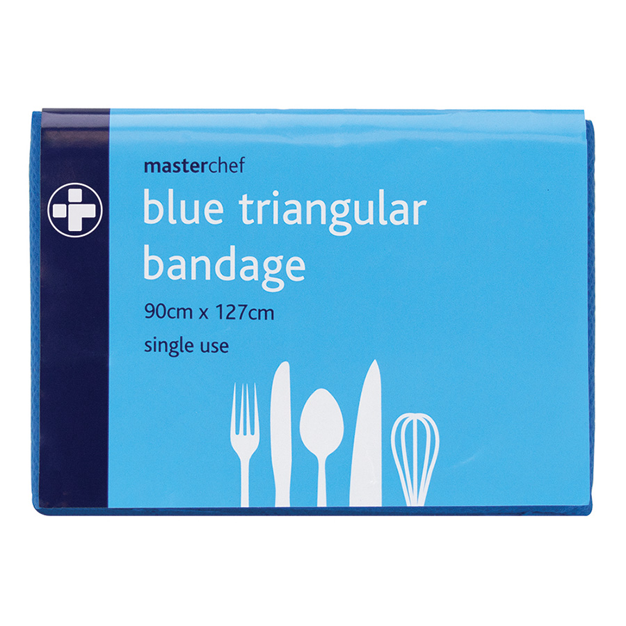 Single Use Triangular Bandage Blue 90 x 127cm PK 1