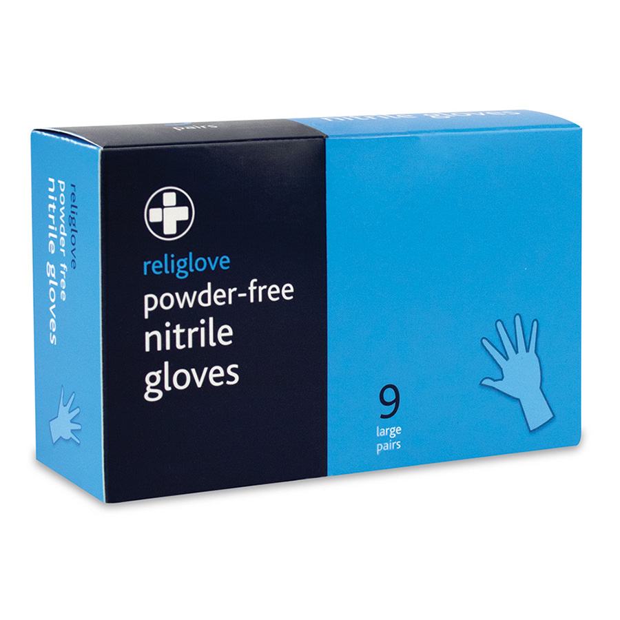 Nitrile Gloves Boxed 9 Pairs (For BS8599-1 Kits) PK 5