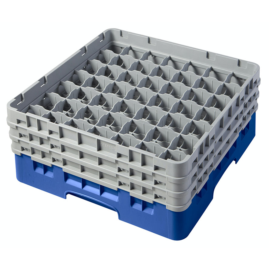 Cambro 49 Compartment Camrack Glass Rack Blue PK 1