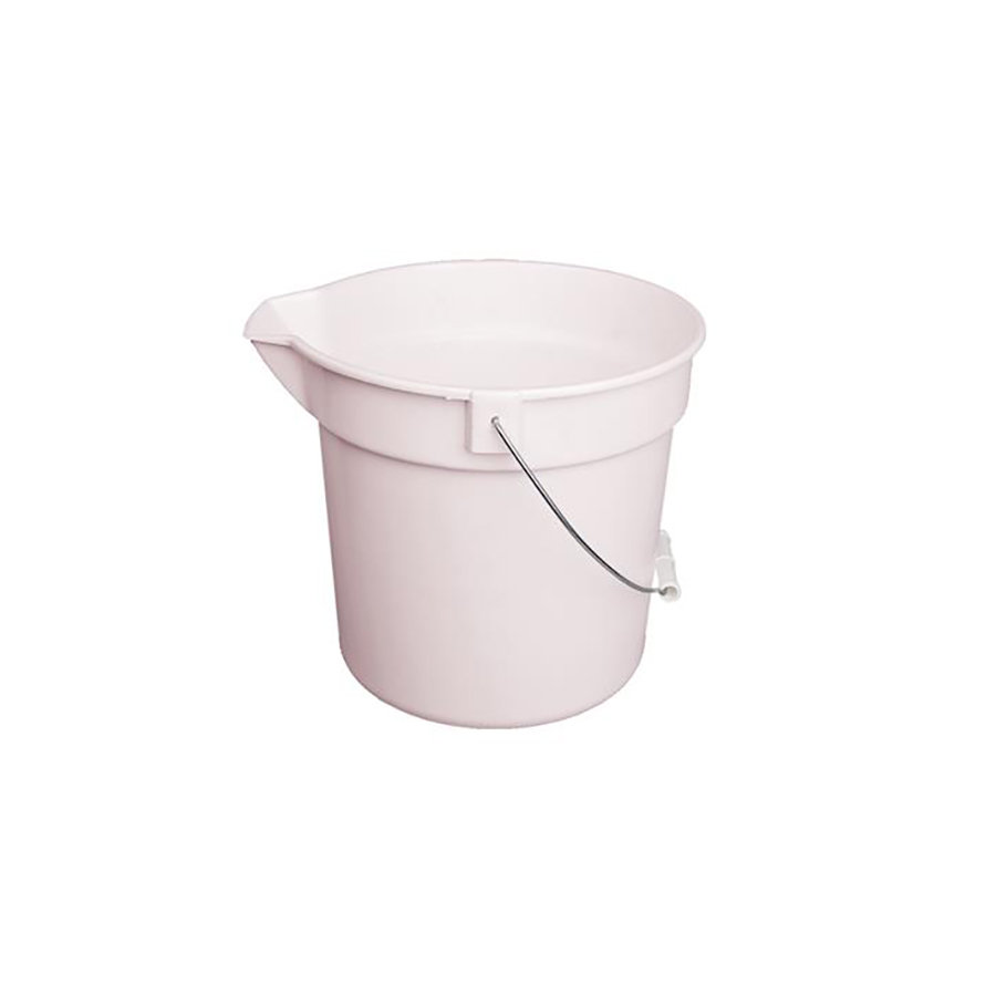 Robert Scott White Round Bucket With Spout 10L PK 1