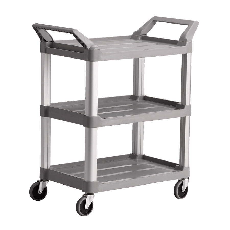 Trust 3 Tier Utility Trolley Off White Polypropylene 84.4x47.3x96.0 cm PK 1