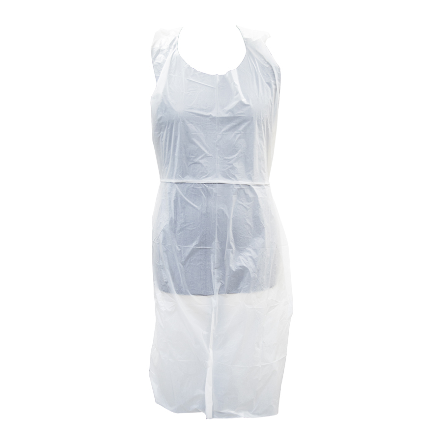 Lockhart Apron White 46 x 26 Disposable PK 1