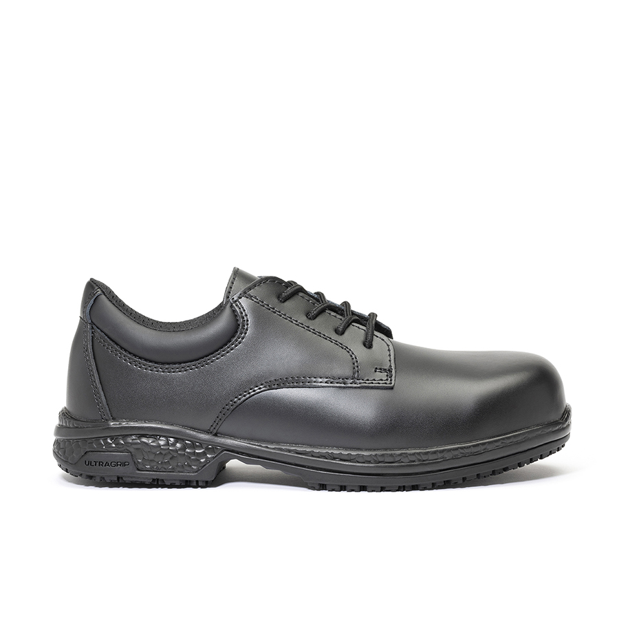Anvil Tulsa Black Leather Unisex Anti Slip Safety Hard Shoe UK-Size-9 PK 1