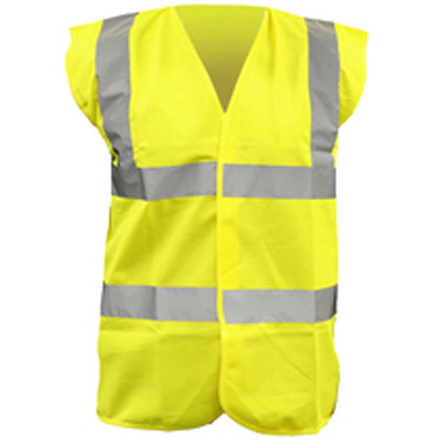 KEEP SAFE HI-VIS YELLOW WAISTCOAT L