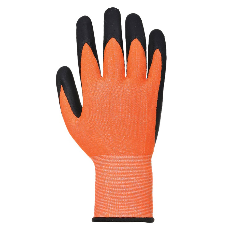 KGFPU3 Orange PU Palm Coated Cut 3 Glove UK-Size-10 PK 1