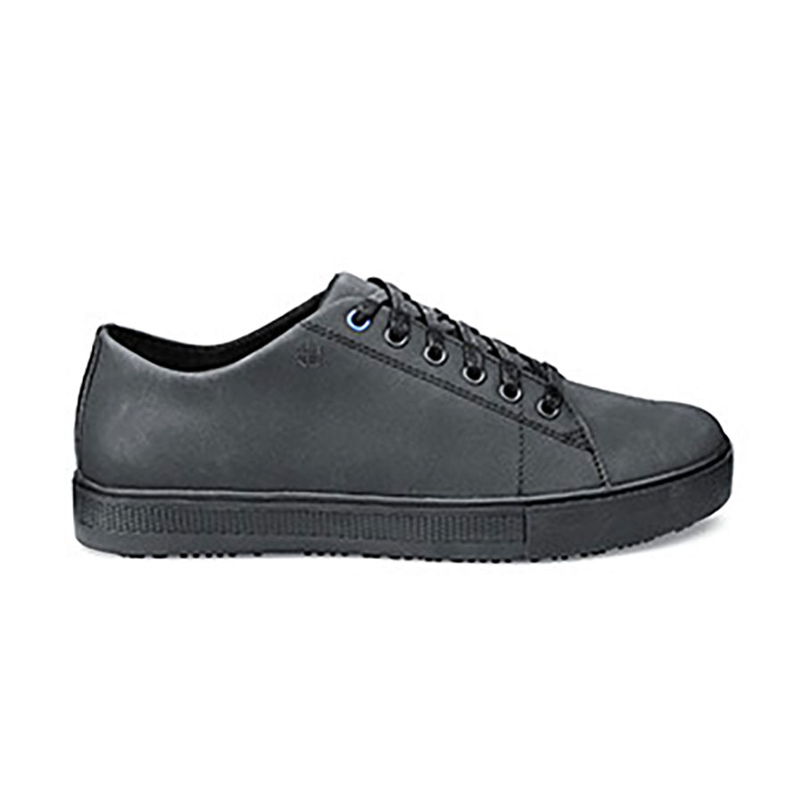 Shoes For Crews Old School Black Leather Unisex Low Rider Anti Slip Trainer UK-Size-7 PK 1