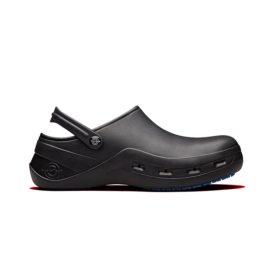 WEARERTECH PROTECT BLACK EVA UNISEX WASHABLE CLOG WITH SAFETY TOE UK-SIZE-7