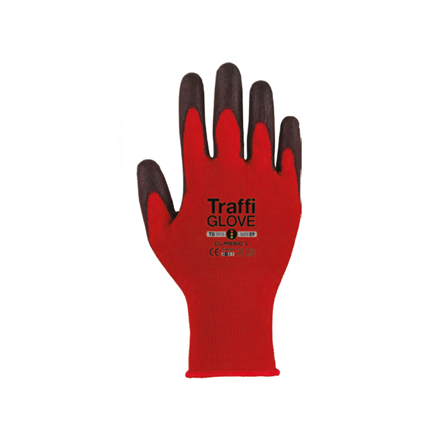 Traffiglove Tg1010 X-DURA Classic Red Glove UK-Size-8 PK 1