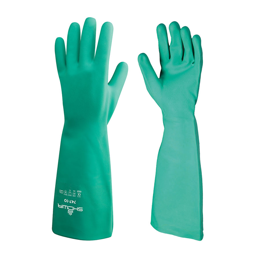 747 Green Best Nitri Solve Green Gauntlets l PK 1