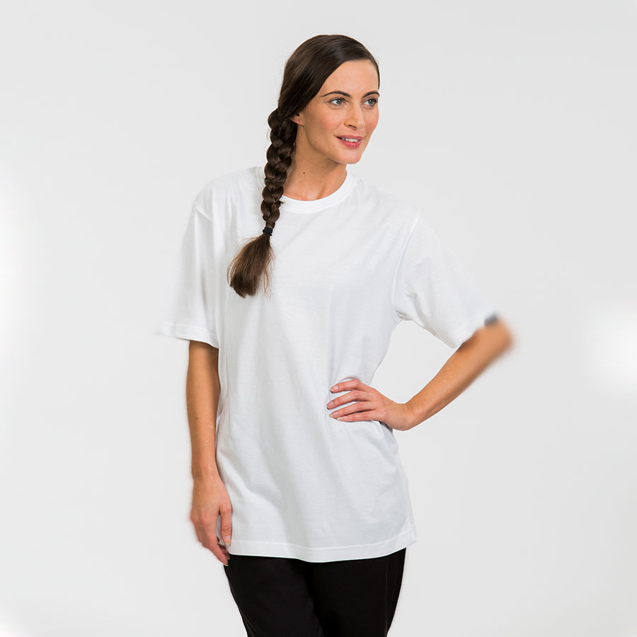 UNISEX 100% COTTON WHITE T SHIRT XS