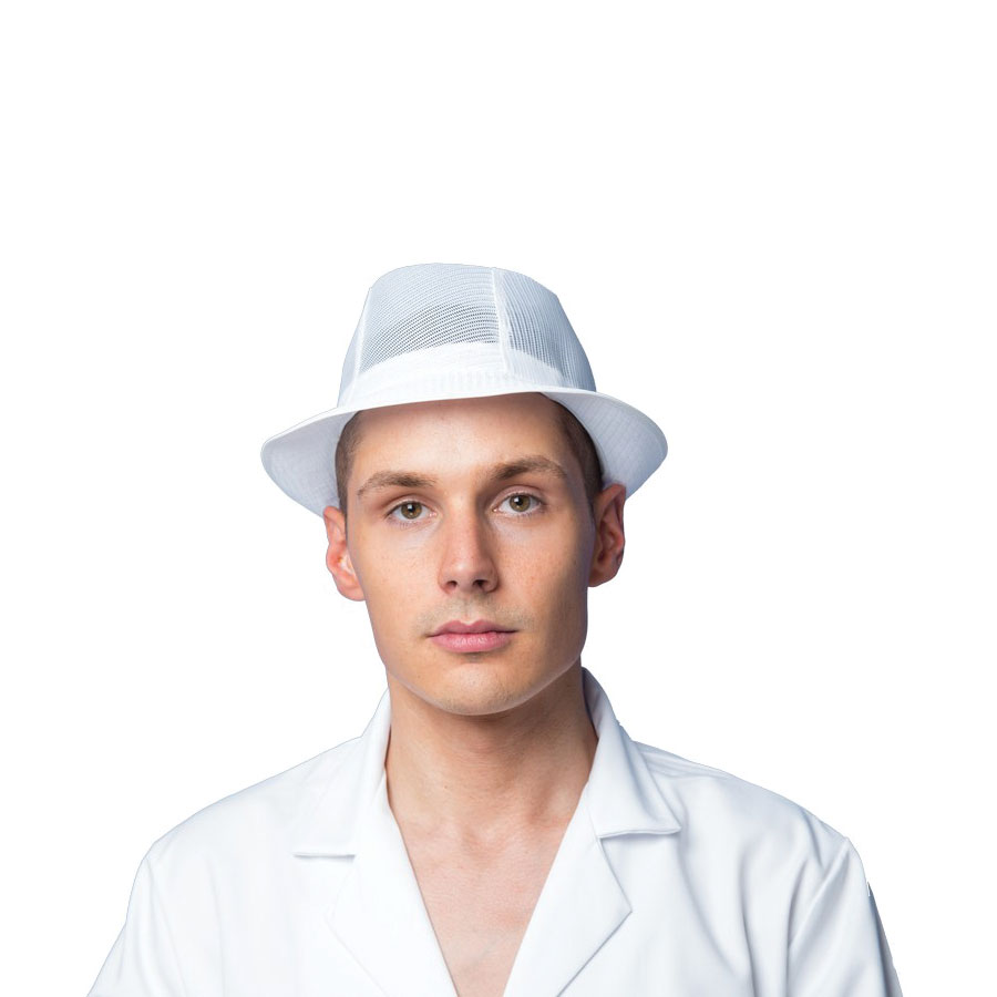 White Unisex Trilby Hat S PK 1