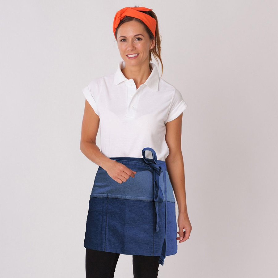 Dennys Denim Colour 100% Cotton Money Pocket Apron PK 1