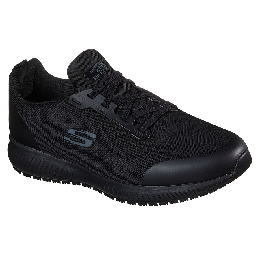 SKECHERS SQUAD SR MYTON BLACK SLIP RESISTANT MENS TRAINER UK-SIZE-10