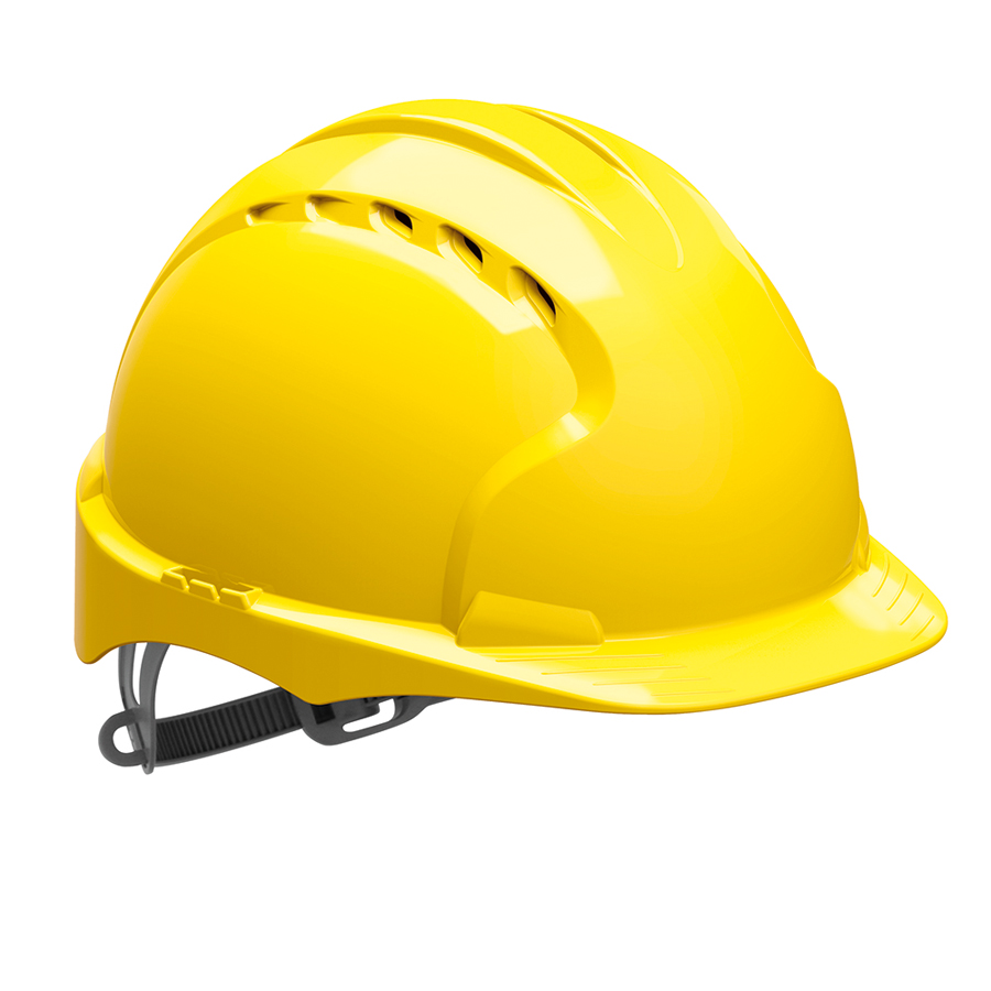 JSP EVO 3 Vented Safety Helmet Yellow PK 1