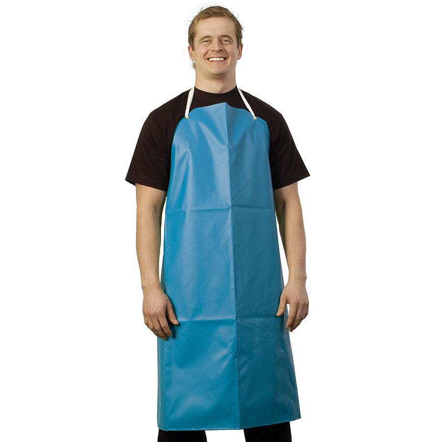 Heavy Duty PVC Bib Apron Blue PK 1
