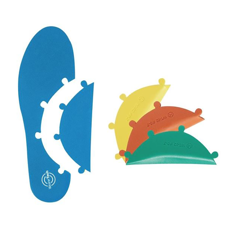 WEARERTECH CUSTOM PRO MODULAR INSOLE SET - COMPLETE WITH HARD, MEDIUM AND SOFT OPTIONS UK-SIZE-5