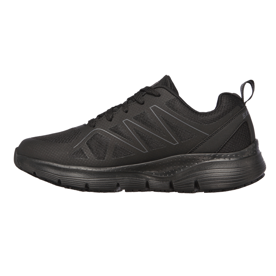 Skechers Arch Fit SR Axtell Black Slip Resistant Mens Trainer UK-SIZE-9 PK 1
