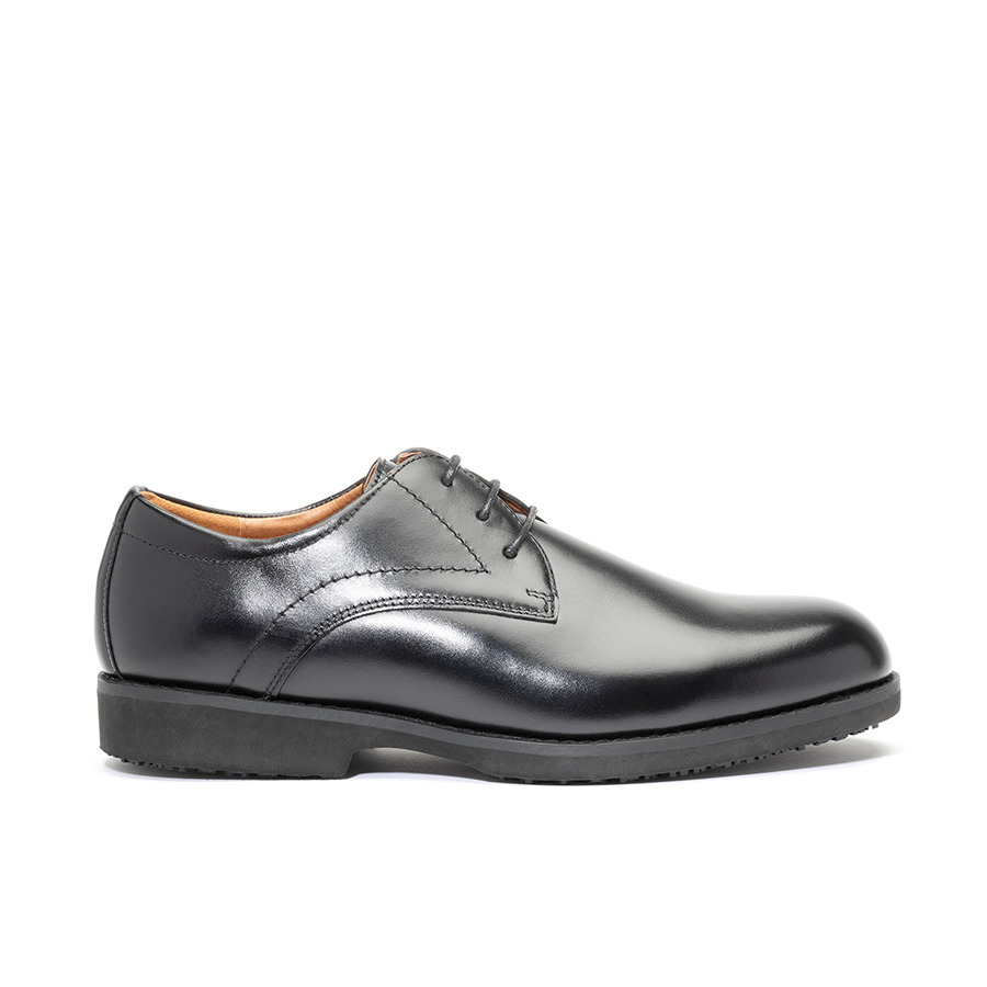 Anvil Tennessee Black Leather Mens Anti Slip Lace Up Shoe UK-Size-13 PK 1