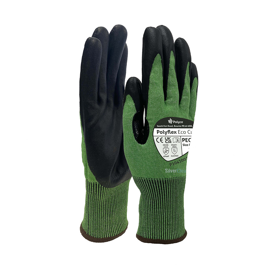 Polyco Polyflex Pet Eco Cut Green Glove 11 PK 1