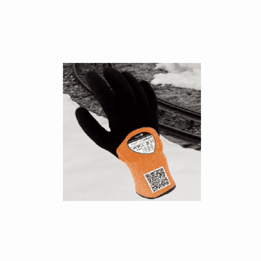Polyco Polyflex Pet Eco Orange And Black Thermal Glove 8 PK 1