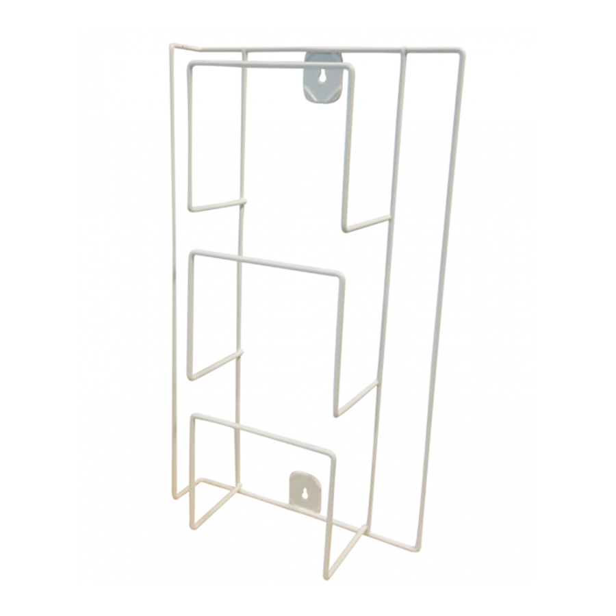 Triple Glove Box Holder White Metal PK 1
