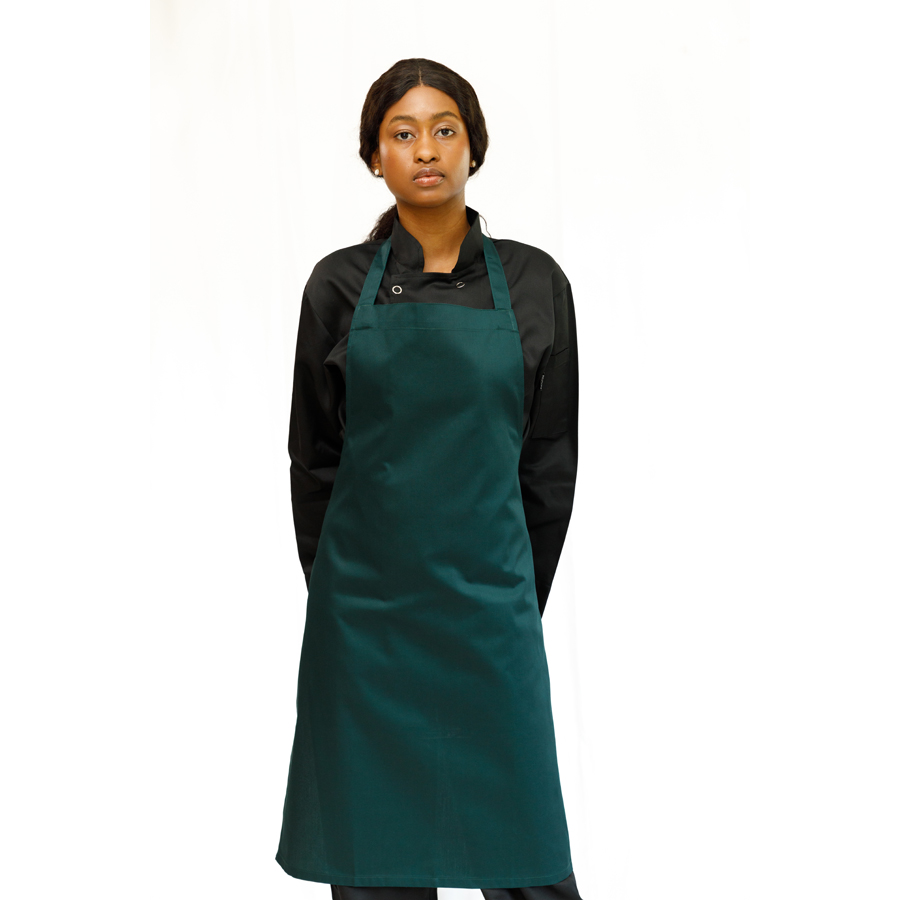 Brigade Green Polycotton Bib Apron 96x72cm PK 1