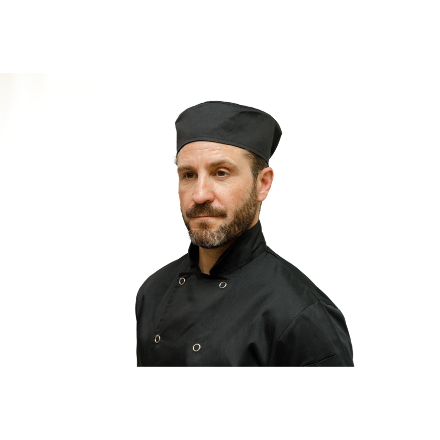 Brigade Black Polycotton Skull Cap With Elastic PK 1