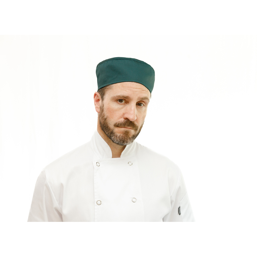 Brigade Green Polycotton Skull Cap With Elastic PK 1
