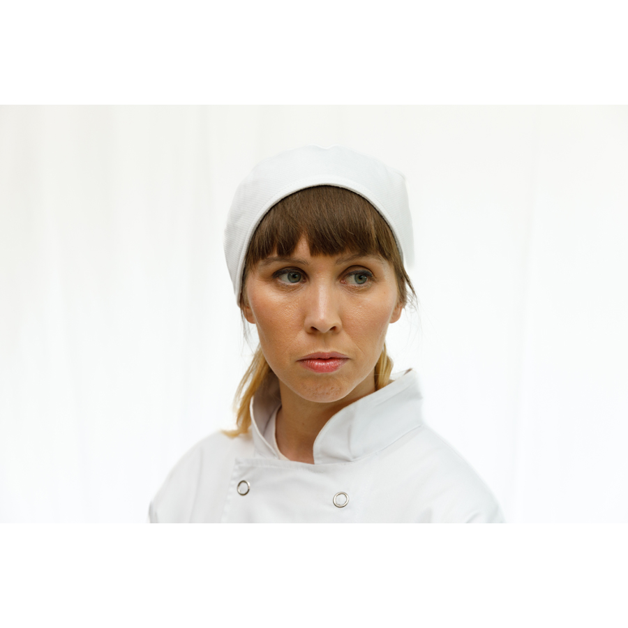 Brigade White Polyester Ventilated Mesh Beanie PK 1
