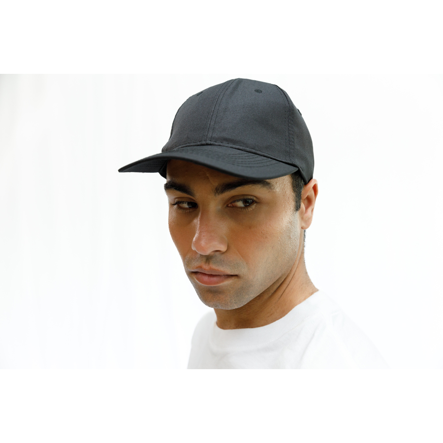 Brigade Black Six Panel Polyester Baseball Cap PK 1