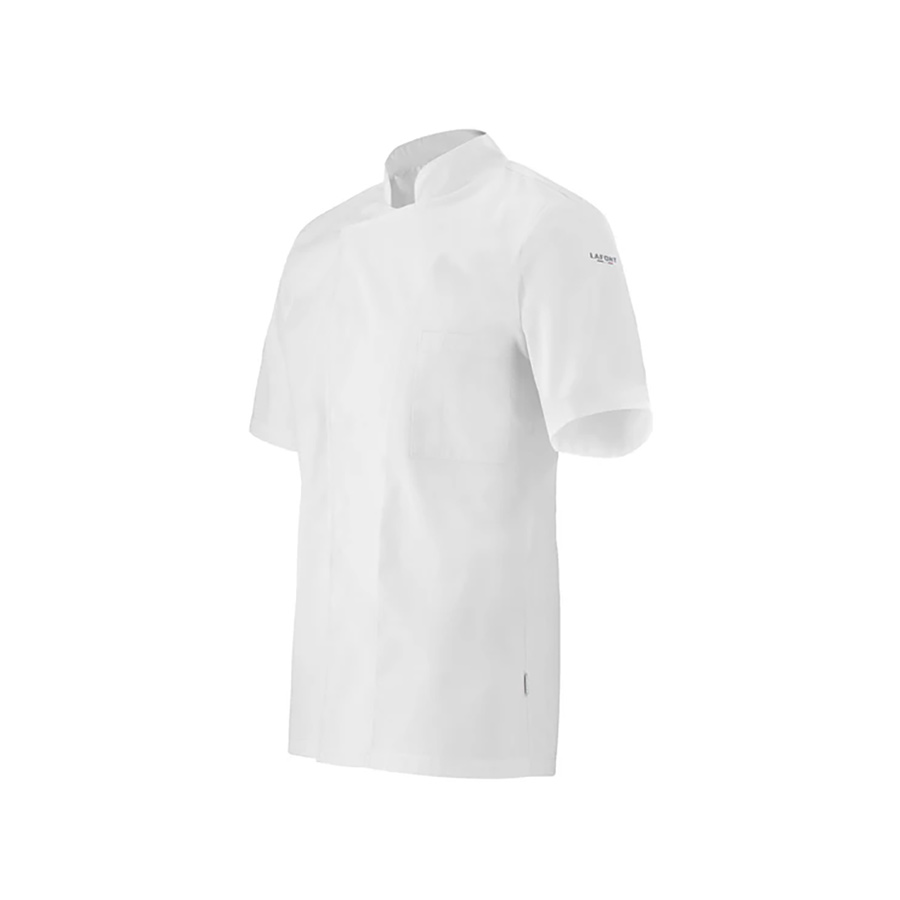 LAFONT KITCHEN ESSENTIALS TURNIP MENS RECYCLED POLYCOTTON SHORT SLEEVE WHITE CHEF JACKET 2XL