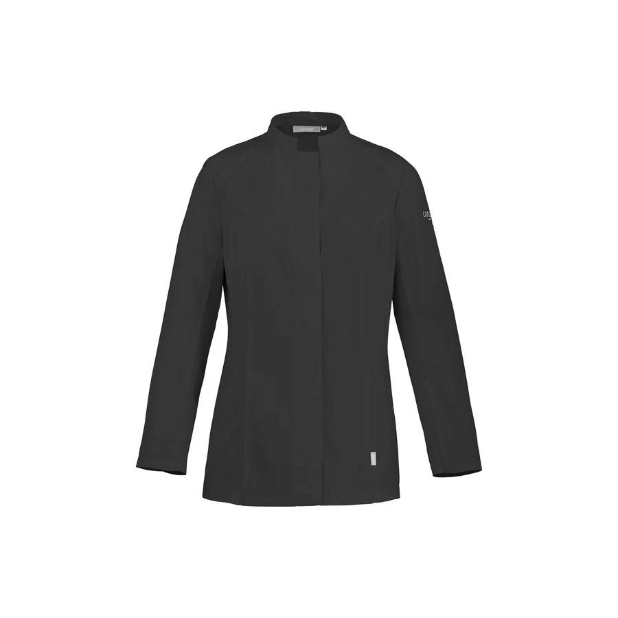 LAFONT KITCHEN ESSENTIALS PEPPER2 LADIES POLYCOTTON LONG SLEEVE BLACK CHEF JACKET M